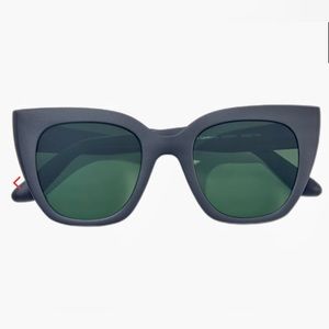 Toms Oversized Cat Eye Sunglasses-Black